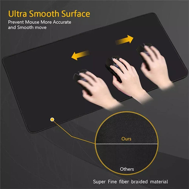 Large Keyboard & Mouse Mat | Smooth Surface Desk Pad with Non-Slip Base