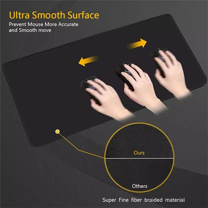 Large Keyboard & Mouse Mat | Smooth Surface Desk Pad with Non-Slip Base
