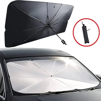 Car Windshield Sun Shade Umbrella – Foldable UV Protection Front Sunshade Cover