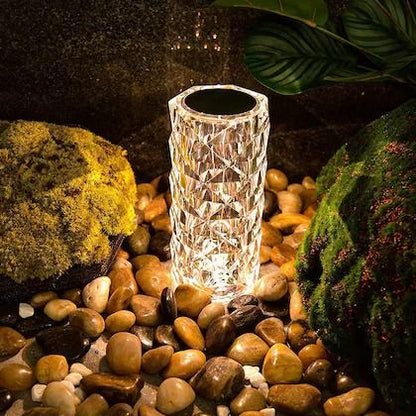 16 Color Crystal LED Lamp with Remote – Rechargeable