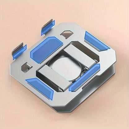 360° Rotating Metal Tablet & Mobile Stand | Adjustable Foldable Desk Mount with Cooling Design