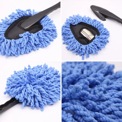 Microfiber Car Wash Cleaning Brush – Extendable Dust & Wax Mop with Strong Water Absorption