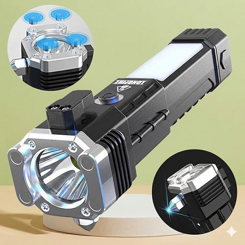 Rechargeable LED Flashlight | 8-in-1