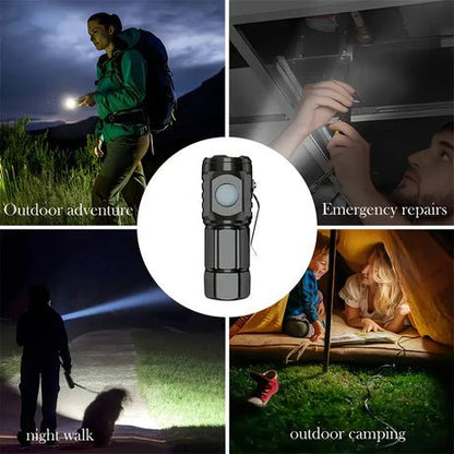Rechargeable 3-LED Mini Flashlight – Portable