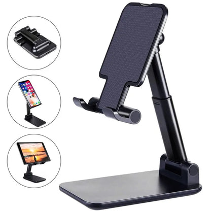 Mobile Phone & Tablet Holder Stand | Adjustable Anti-Slip Desk Stand (Random Color)