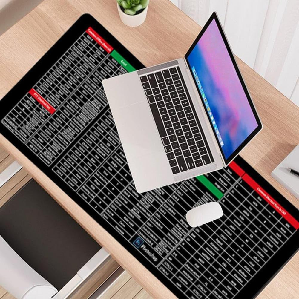 Large Keyboard & Mouse Mat | Smooth Surface Desk Pad with Non-Slip Base