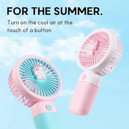 Portable Mini Rechargeable Hand Fan – USB Compact Air Cooler for Summer Travel & Daily Use