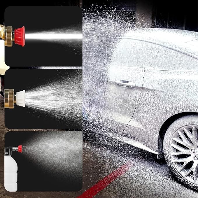 Automatic Cordless Car Wash Spray Gun – 48V High Pressure Wireless Washer with Foam Jet (Rechargeable Battery)