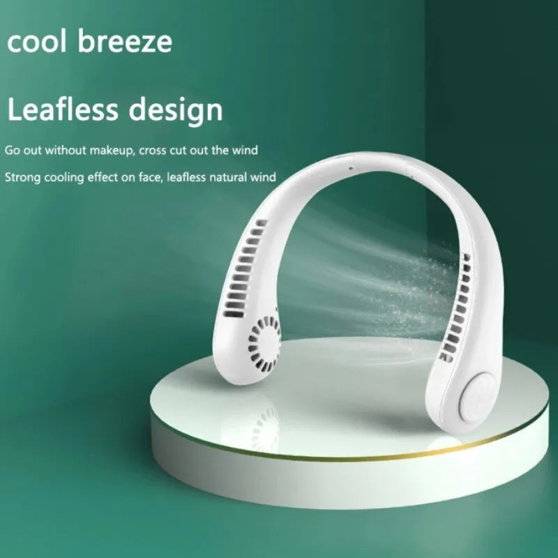 X5 Leafless Hanging Neck Fan | Portable Rechargeable Neck Fan for Summer