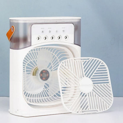 Portable Air Conditioner Fan – USB Mini Air Cooler with Water Mist