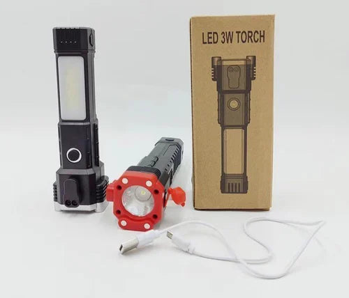 Rechargeable LED Flashlight | 8-in-1
