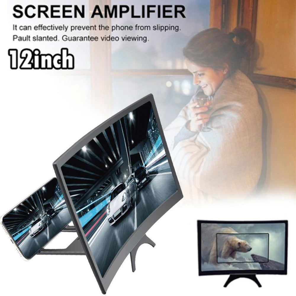 12-Inch 3D HD Mobile Phone Screen Magnifier