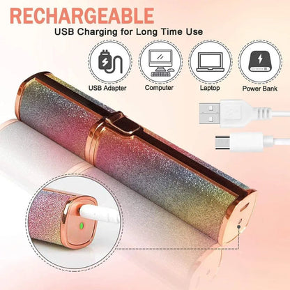 2-in-1 Rechargeable Hair Remover & Eyebrow Trimmer – Portable