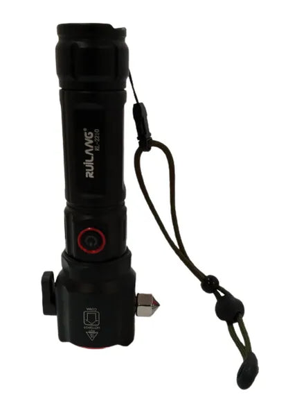 Multi-Function Car Flashlight | Emergency Tool with Window Breaker, Seat Belt Cutter & Power Bank