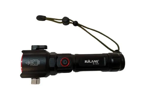 Multi-Function Car Flashlight | Emergency Tool with Window Breaker, Seat Belt Cutter & Power Bank