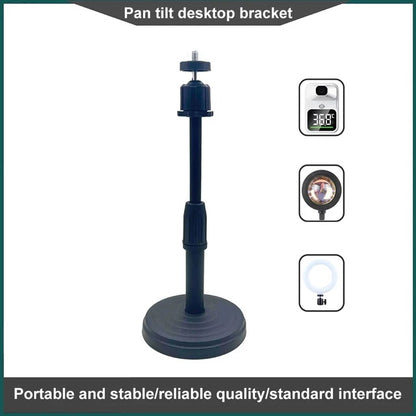 Multi-Functional Microphone Stand with Phone Holder | Adjustable Desktop Phone Stand for Live Streaming & Online Use