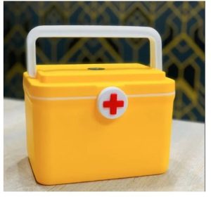 Empty Small First Aid Box | High-Quality Medicine Storage Box (Random Color)