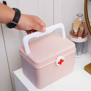 Empty Small First Aid Box | High-Quality Medicine Storage Box (Random Color)