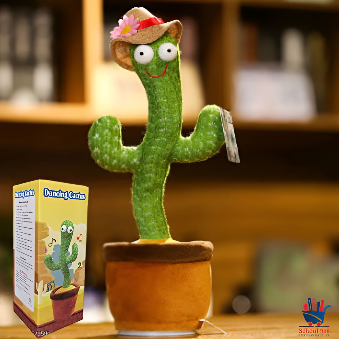 Dancing Cactus Toy for Kids – Singing, Talking & Voice Recording Plush | USB Rechargeable Educational Toy (6 Months+)