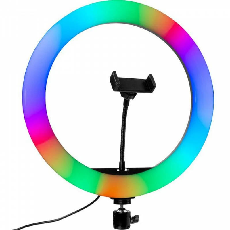 MJ33 RGB LED Soft Ring Light – Adjustable Color Photography & Video Lighting