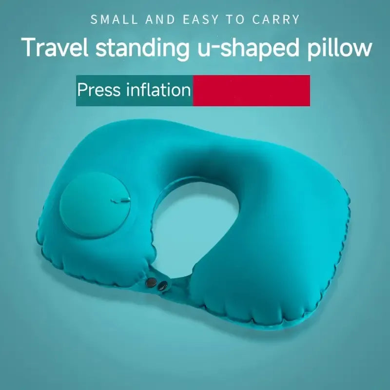 U-Shaped Cervical Travel Inflatable Neck Pillow
