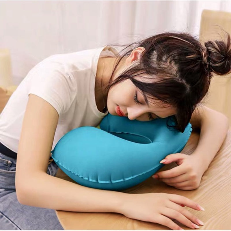 U-Shaped Cervical Travel Inflatable Neck Pillow